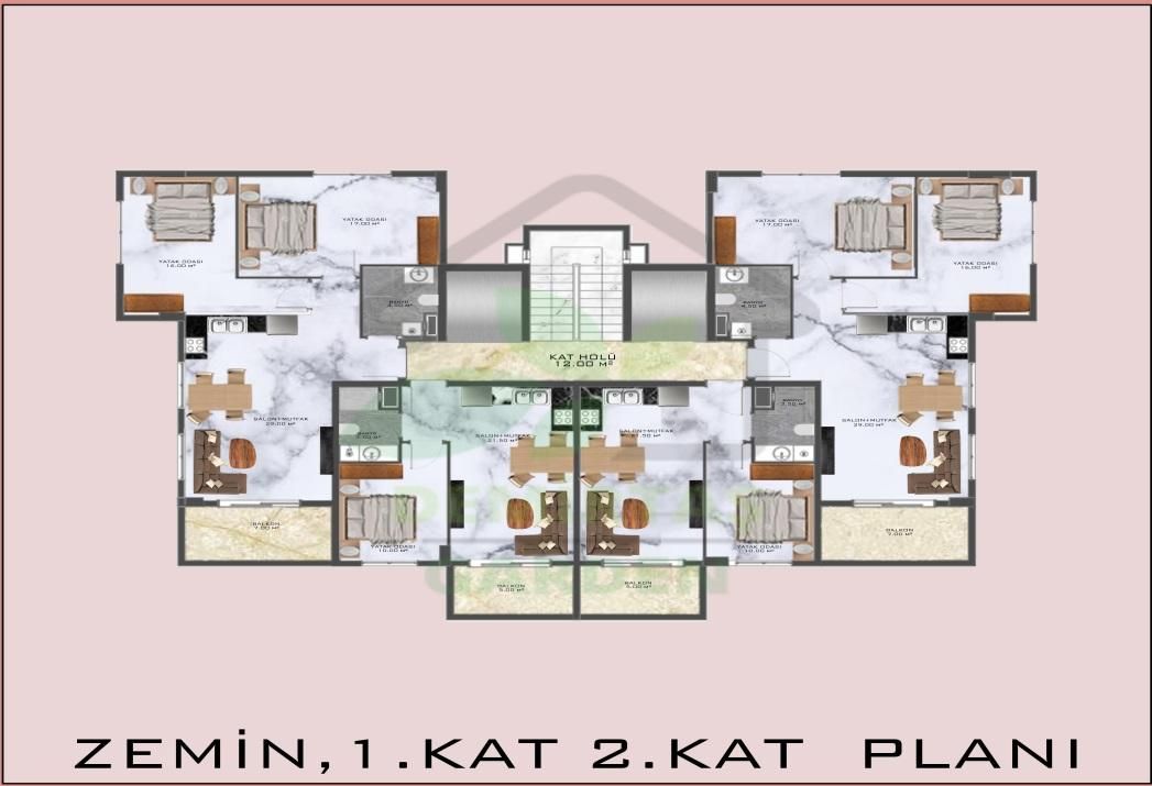 Flat in Alanya, Turkey, 44 m² - picture 18