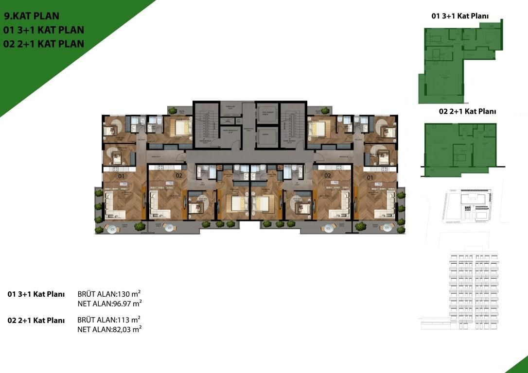 Flat in Mersin, Turkey, 113 m² - picture 18