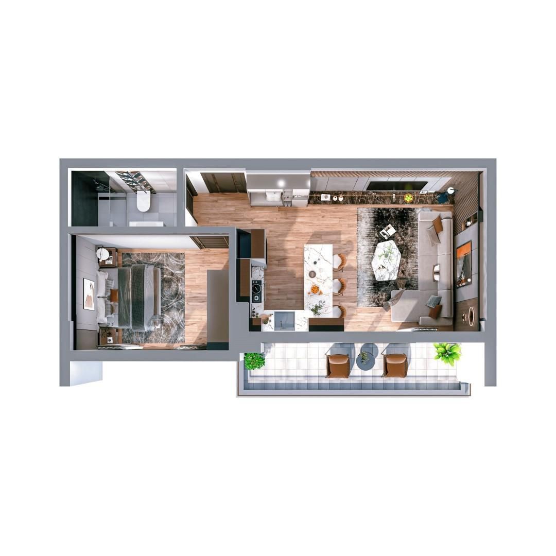 Flat in Mersin, Turkey, 43 m² - picture 19