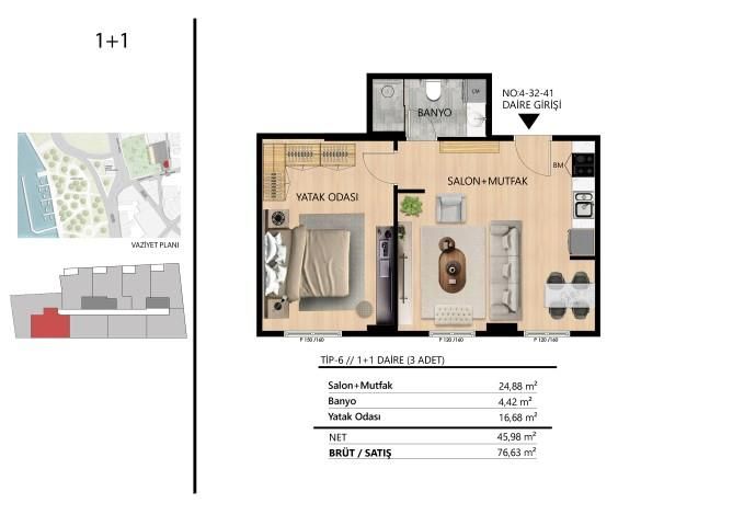 Flat in Istanbul, Turkey, 39 m² - picture 19