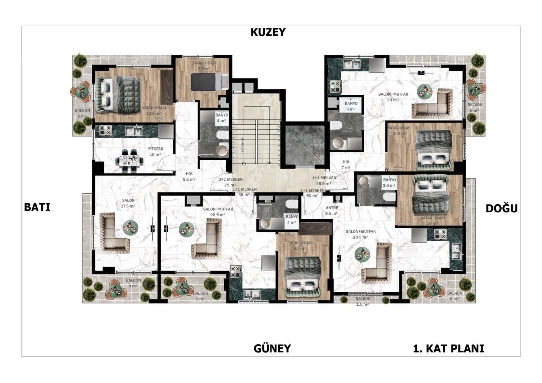 Flat in Alanya, Turkey, 48 m² - picture 19