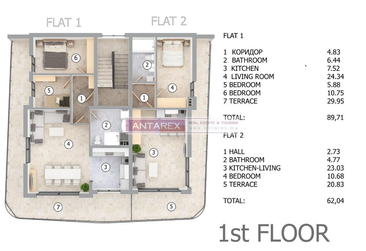 Apartment in Krasici, Montenegro, 90 m² - Foto 7