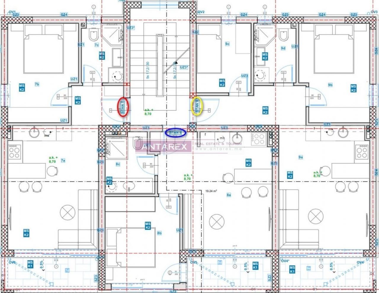 Apartment in Bijela, Montenegro, 57 m² - picture 7