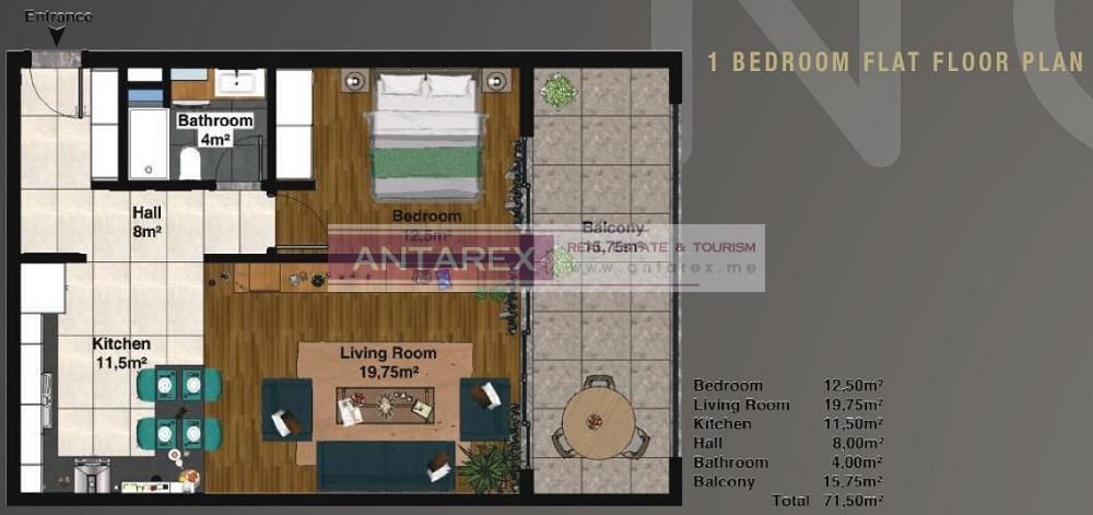 Appartement à Herceg-Novi, Monténégro, 61 m² - image 16