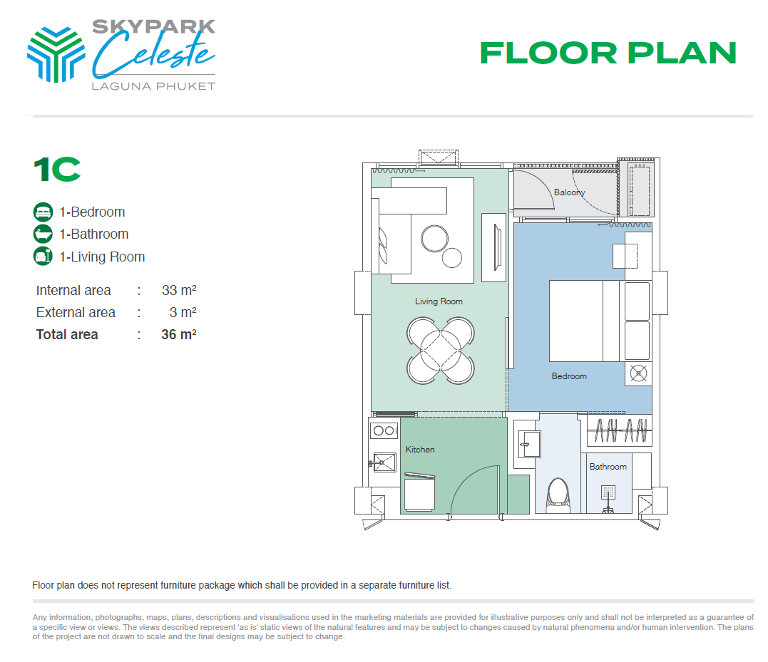 Apartamento en Phuket, Tailandia, 29 m² - imagen 9