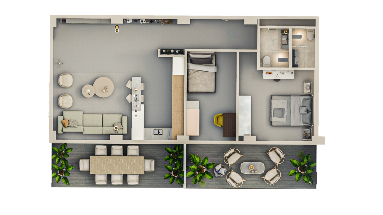 Appartamento a Antalya, Turchia, 52 m² - foto 14