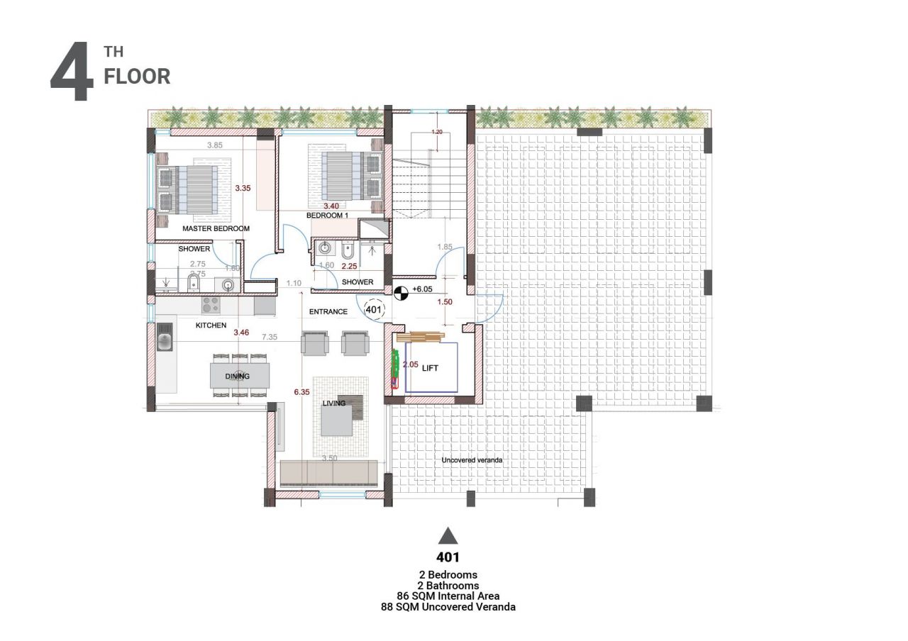 Wohnung in Paphos, Zypern, 123 m² - Foto 9