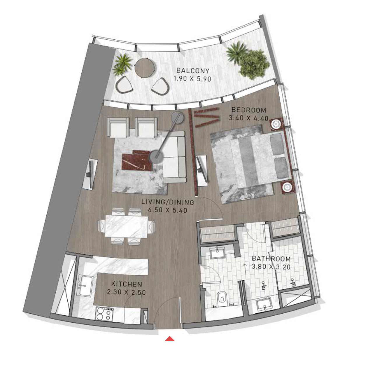 Appartement à Dubaï, EAU, 72 m² - image 6