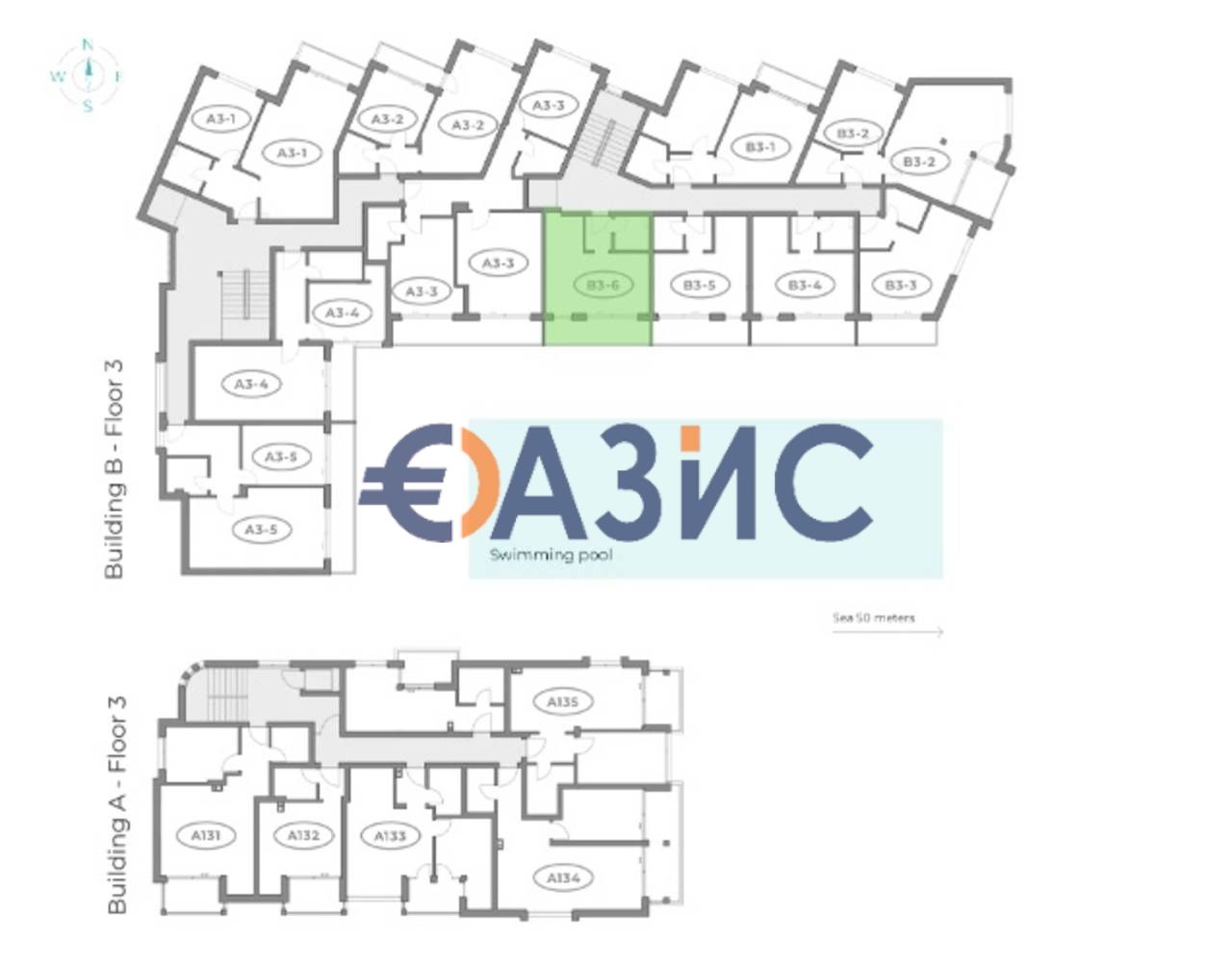 Apartment in Obsor, Bulgarien, 45.4 m² - Foto 14