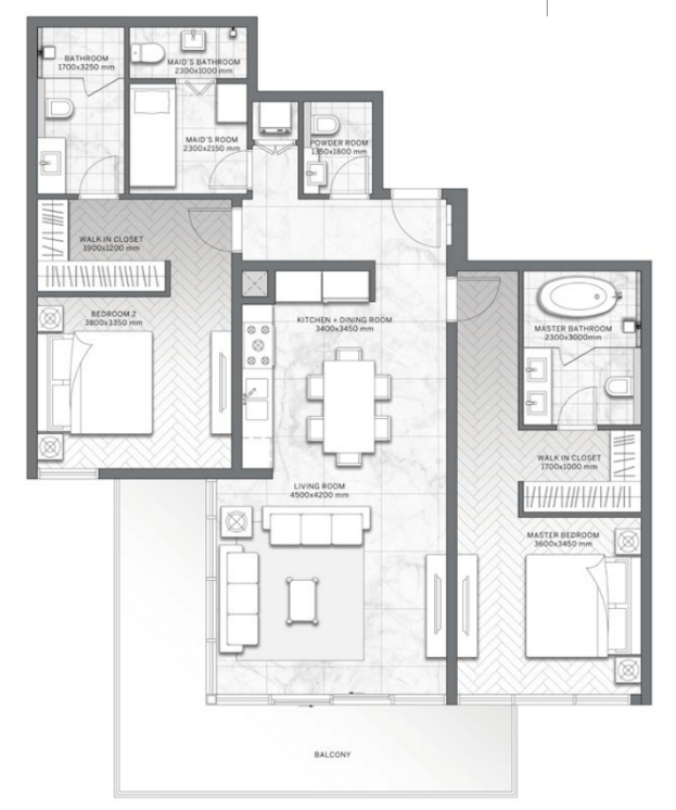 Appartamenti Ketajfan, Qatar, 101 m² - foto 8