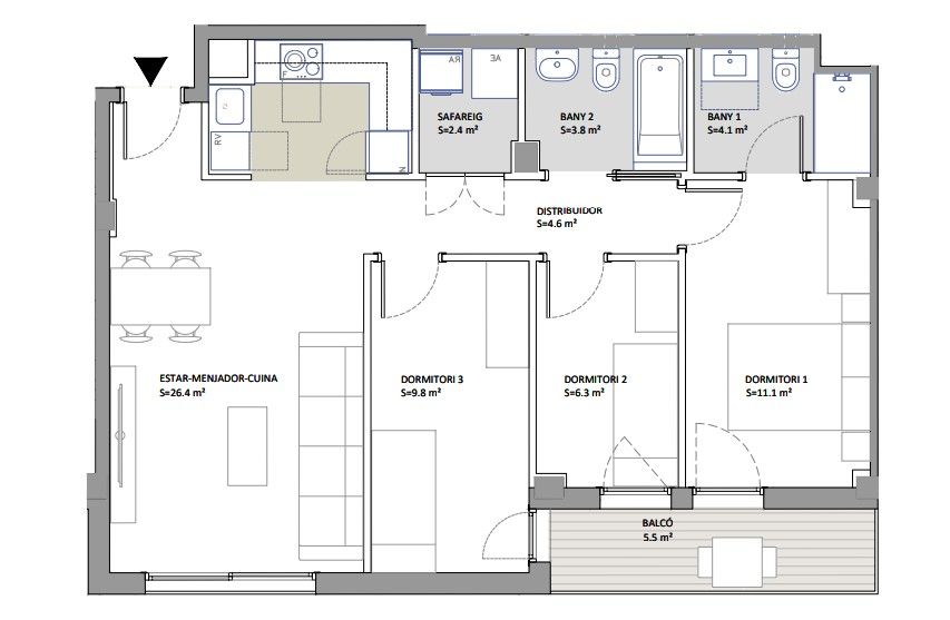 Appartement à Malgrat de Mar, Espagne, 79 m² - image 8