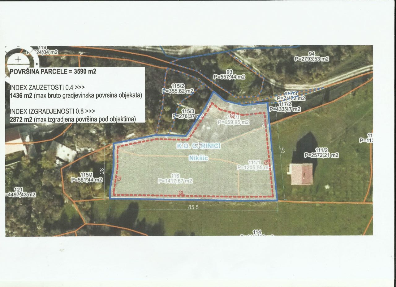 Land in Niksic, Montenegro, 1 330 m² - picture 2