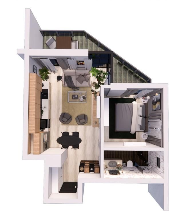 Flat in Alanya, Turkey, 51 m² - picture 11