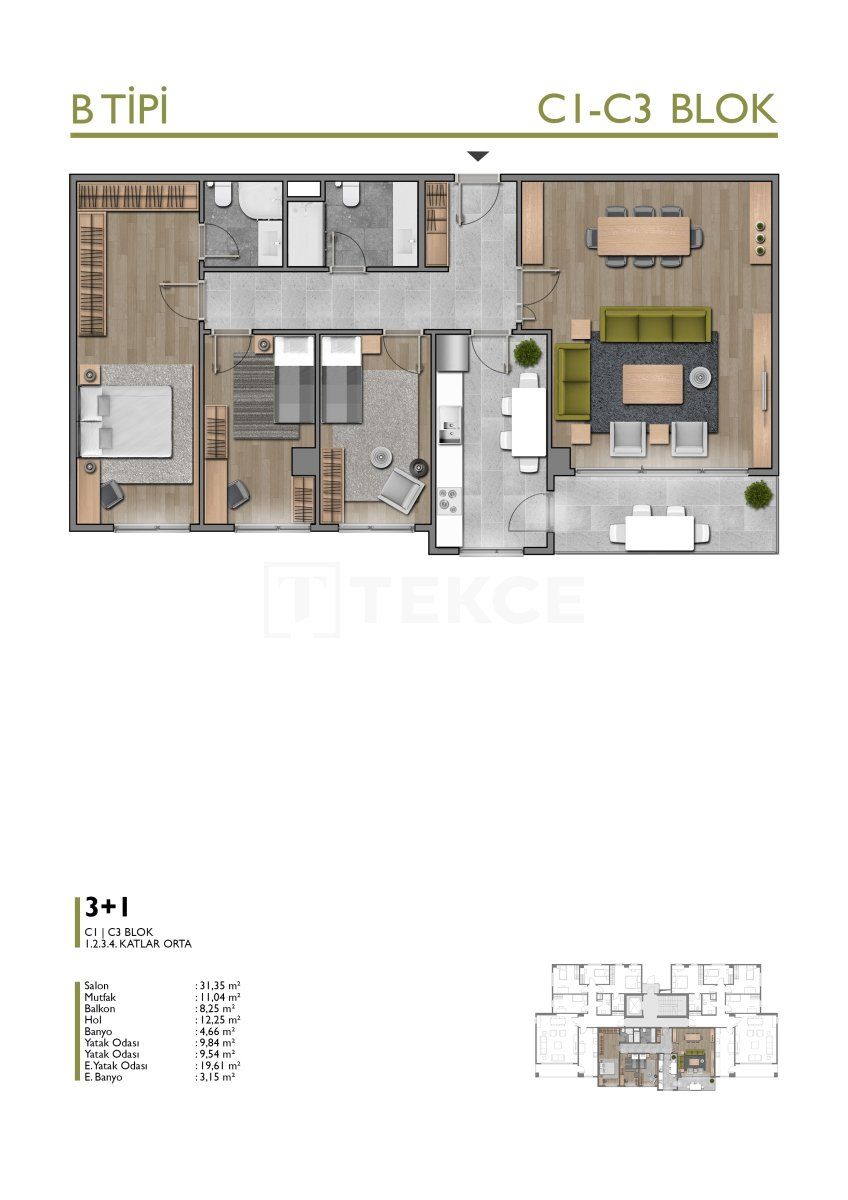 Apartamento en Başakşehir, Turquia, 165 m² - imagen 8