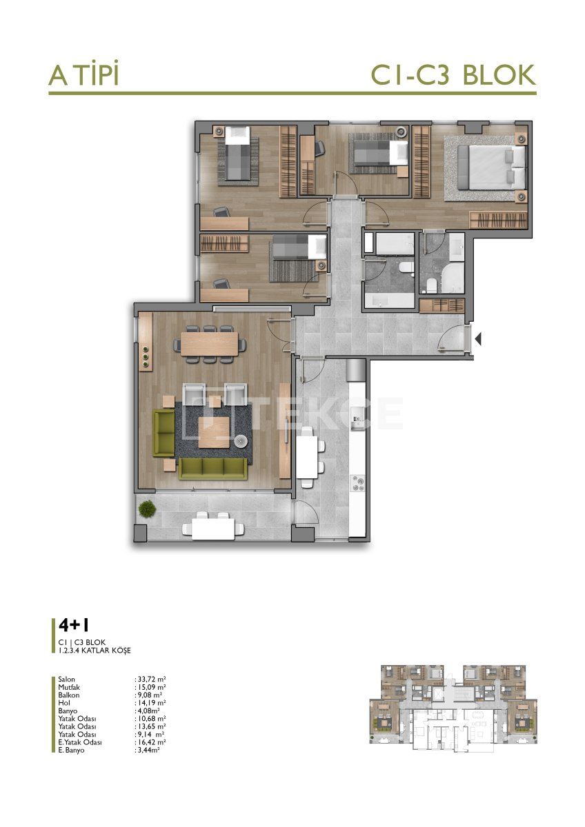 Apartamento en Başakşehir, Turquia, 165 m² - imagen 10