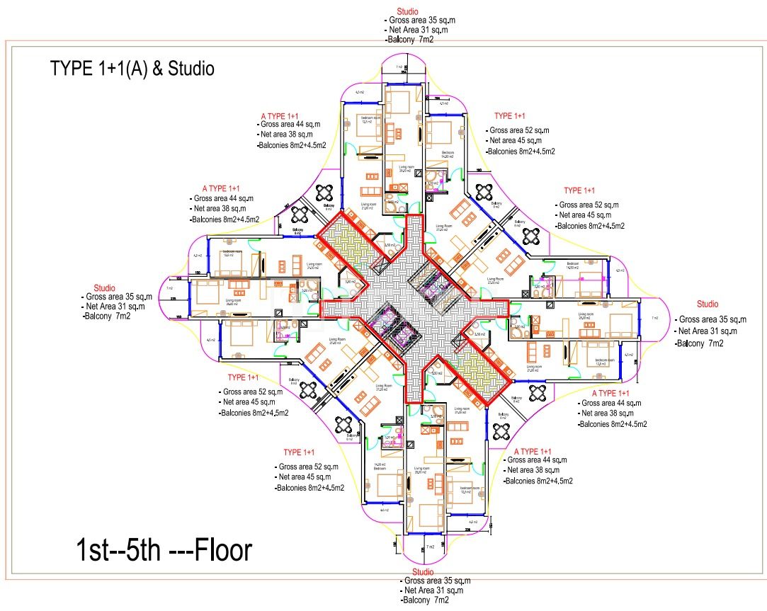 Apartment in İskele, Zypern, 45 m² - Foto 11
