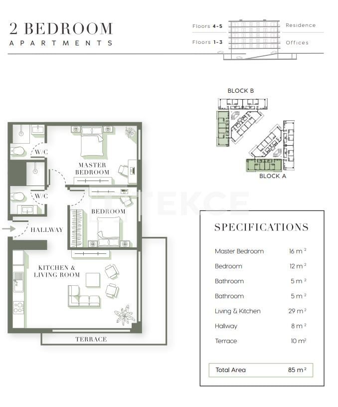 Appartement à Kyrenia, Chypre, 100 m² - image 11