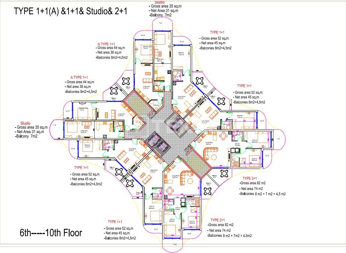 Apartamento en İskele, Chipre, 54 m² - imagen 12