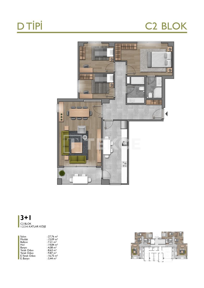 Apartamento en Başakşehir, Turquia, 165 m² - imagen 12