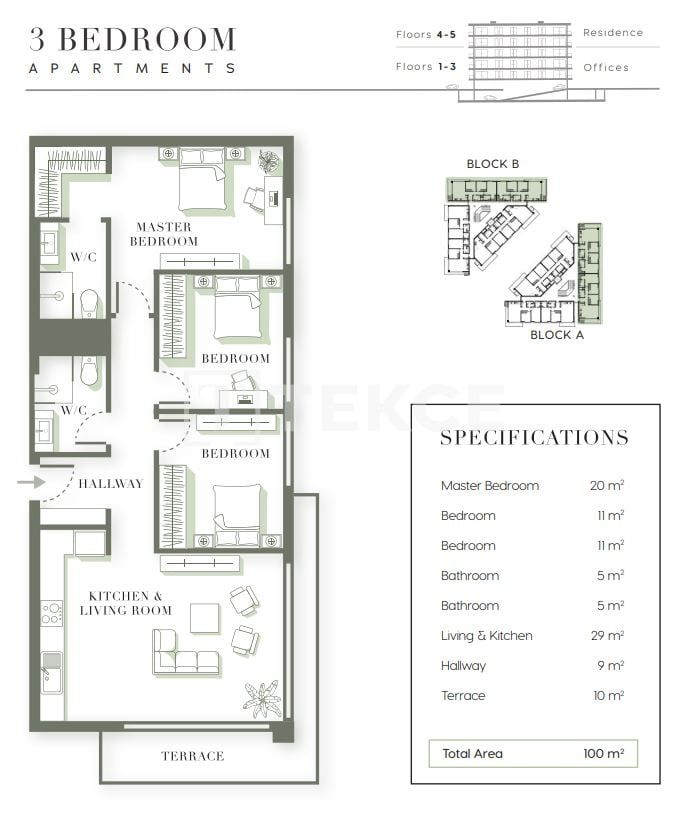 Appartement à Kyrenia, Chypre, 100 m² - image 13