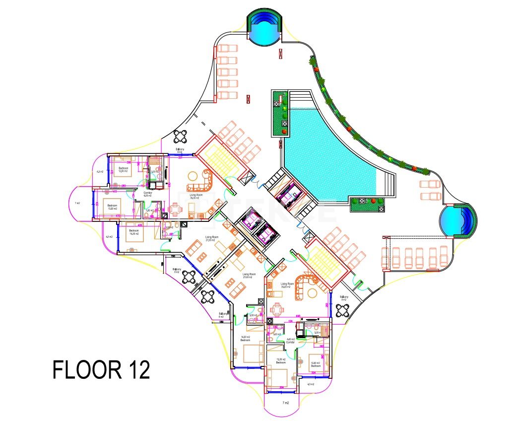 Apartment in İskele, Zypern, 45 m² - Foto 14