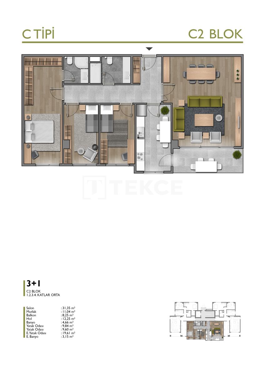 Apartamento en Başakşehir, Turquia, 165 m² - imagen 14