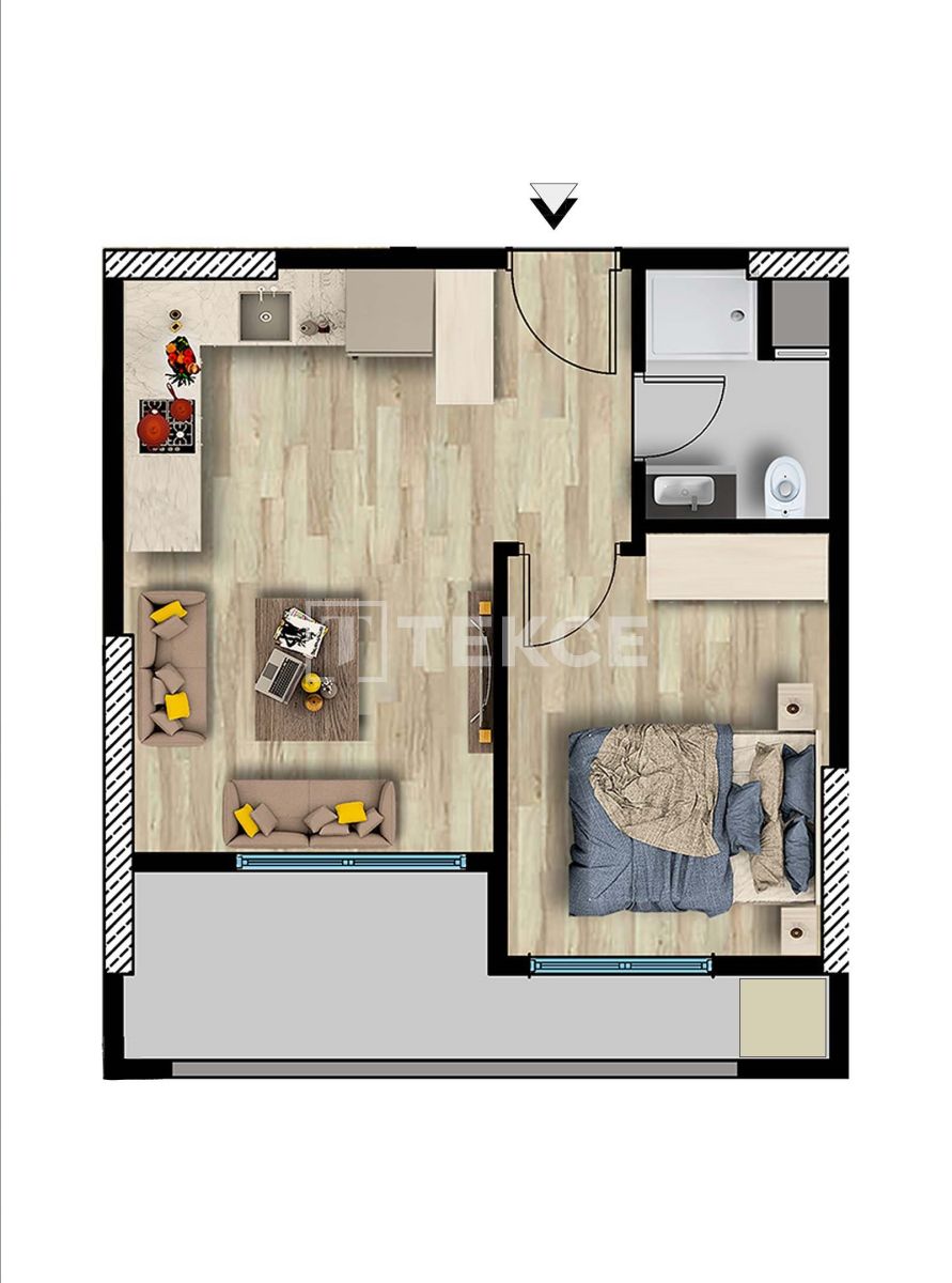 Appartement Erdemli, Turquie, 60 m² - image 15