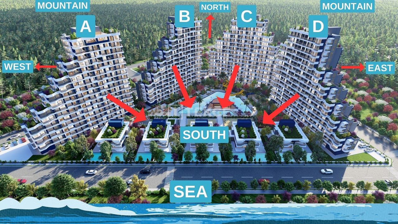 Apartamento Erdemli, Turquia, 57 m² - imagen 15