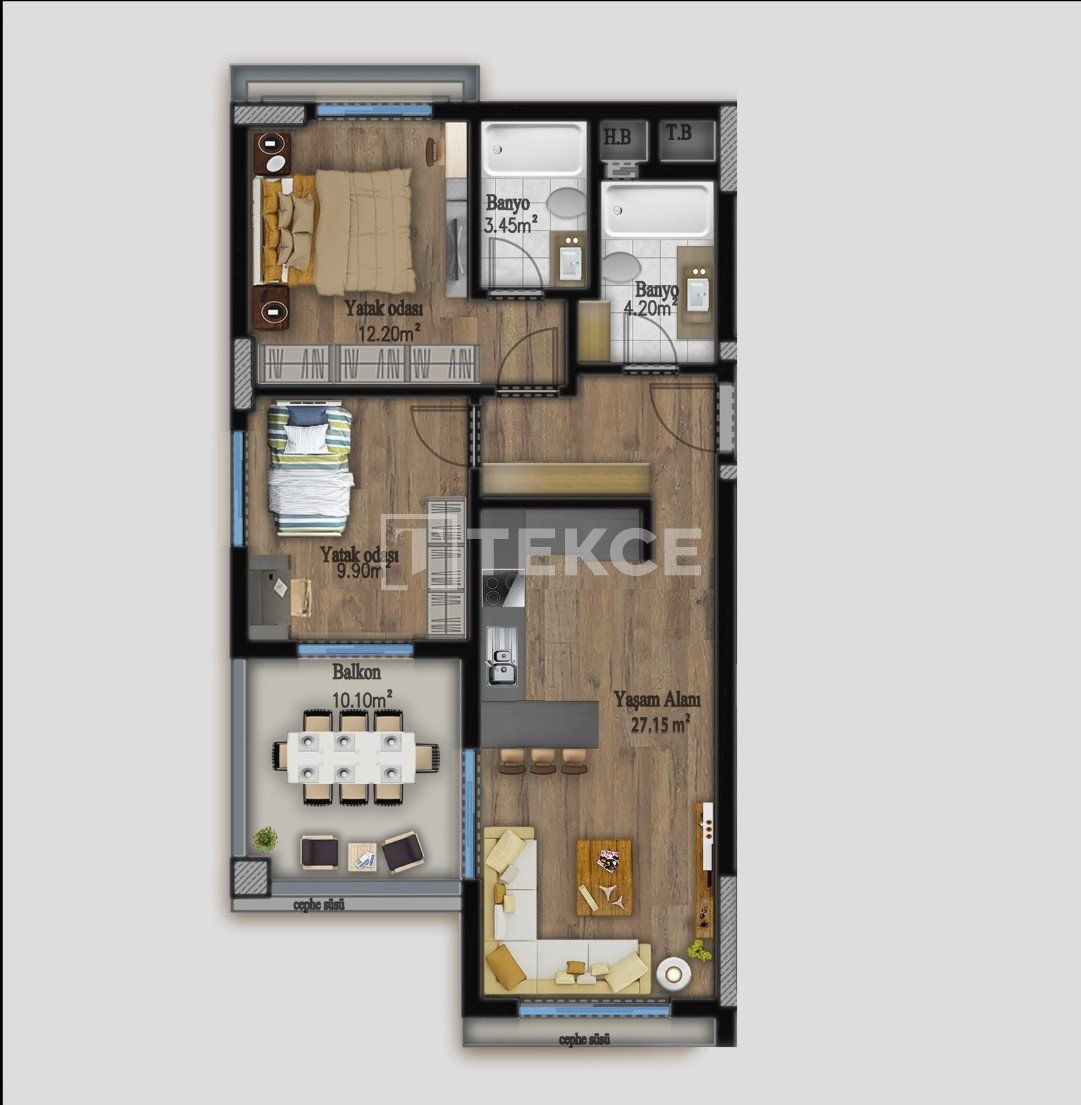 Apartment Erdemli, Turkey, 92 m² - picture 16