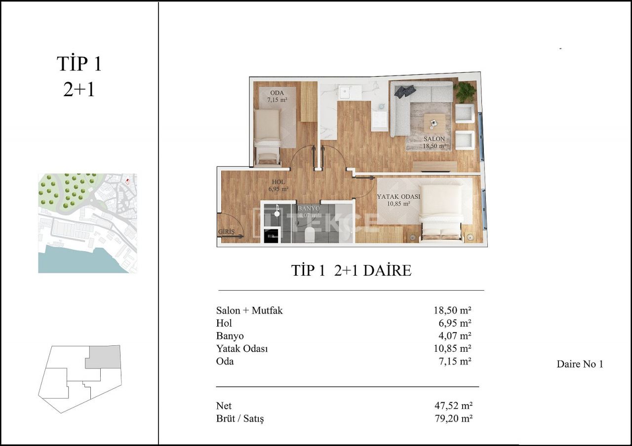 Apartamento en Estambul, Turquia, 70 m² - imagen 17