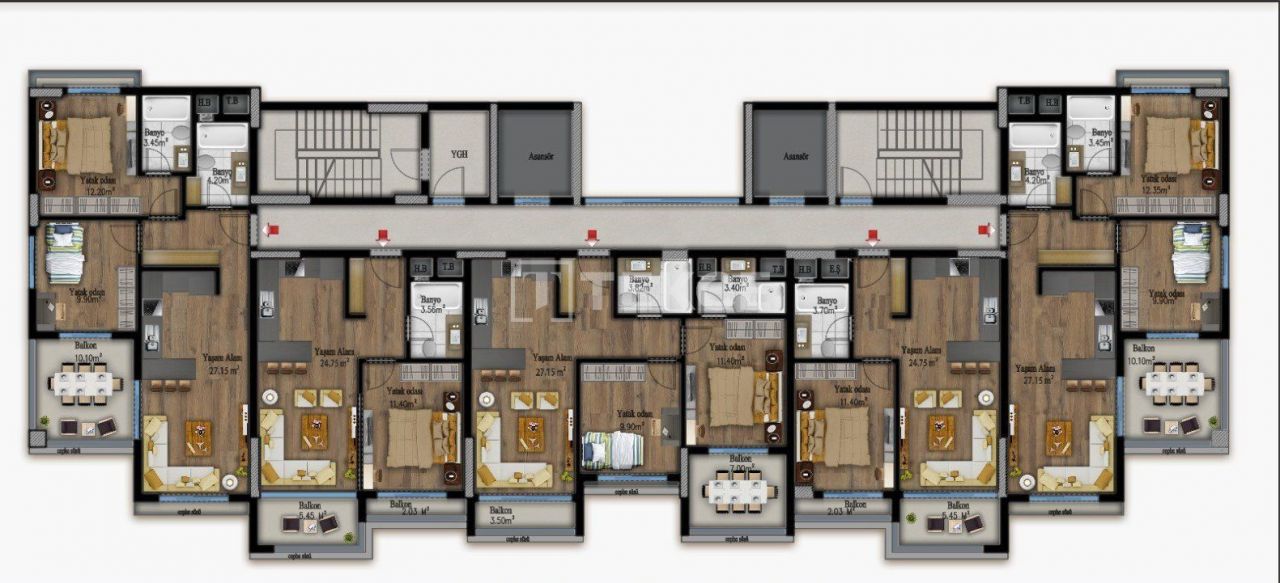 Apartment Erdemli, Turkey, 92 m² - picture 17