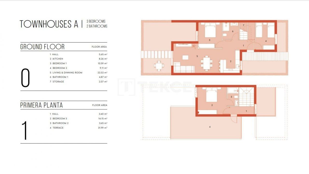 Townhouse a Murcia, Spagna, 76 m² - foto 17