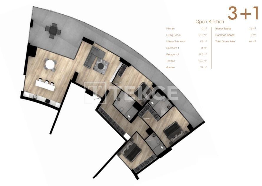 Apartamento en İskele, Chipre, 84 m² - imagen 18