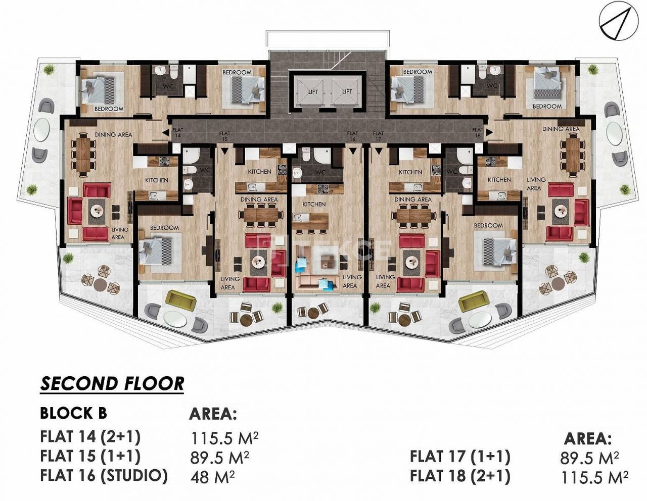 Penthouse à İskele, Chypre, 334 m² - image 19