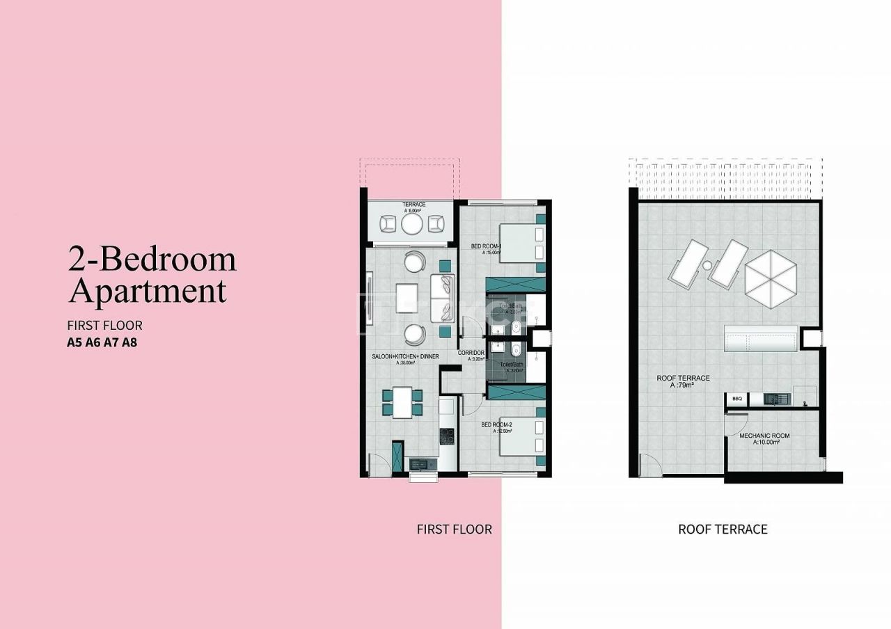 Ático en Kyrenia, Chipre, 73 m² - imagen 13