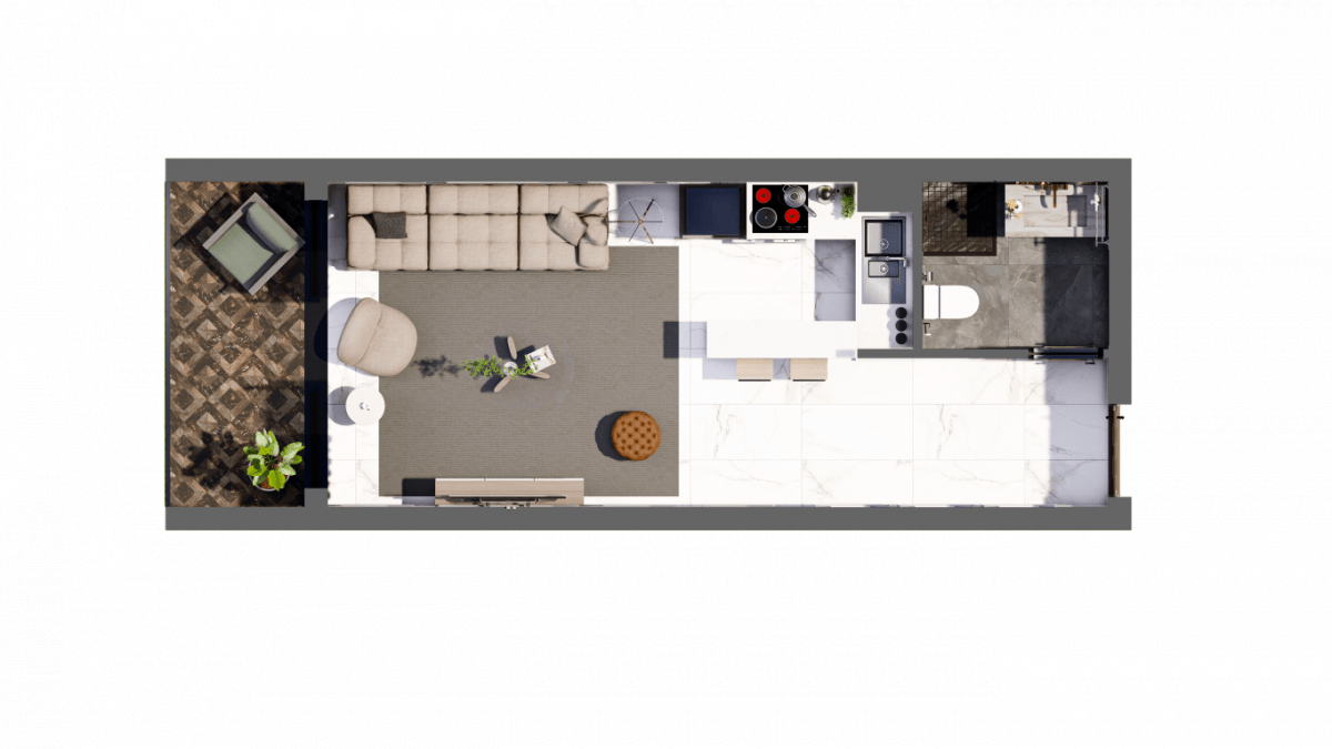 Flat in Famagusta, Cyprus, 35 m² - picture 13