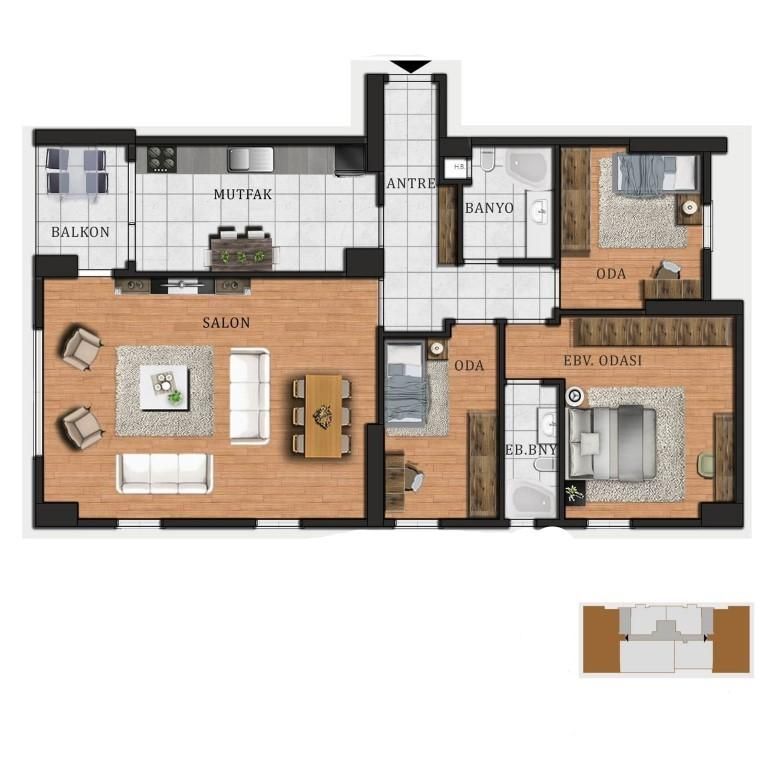 Appartement à Kartal, Turquie, 72 m² - image 14