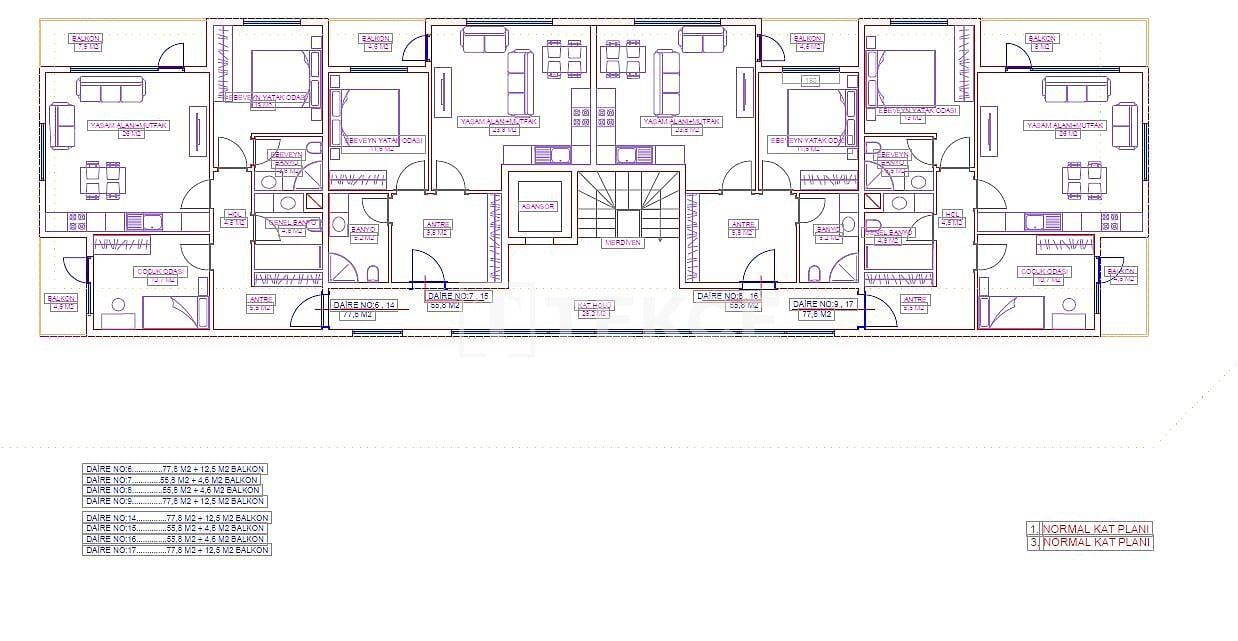 Attico a Alanya, Turchia, 116 m² - foto 14