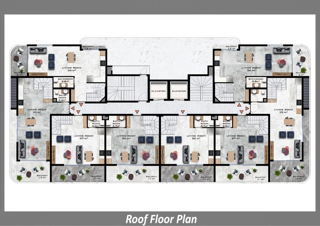 Flat in Gazipasa, Turkey, 50 m² - picture 15