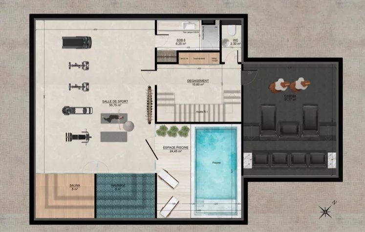 Villa in Le Cannet, Frankreich, 1 228 m² - Foto 8