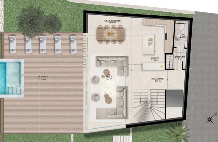 Villa in Le Cannet, Frankreich, 1 228 m² - Foto 5