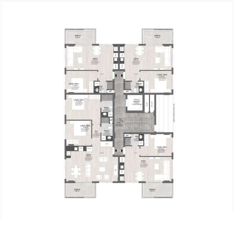 Flat in Alanya, Turkey, 60 m² - picture 10