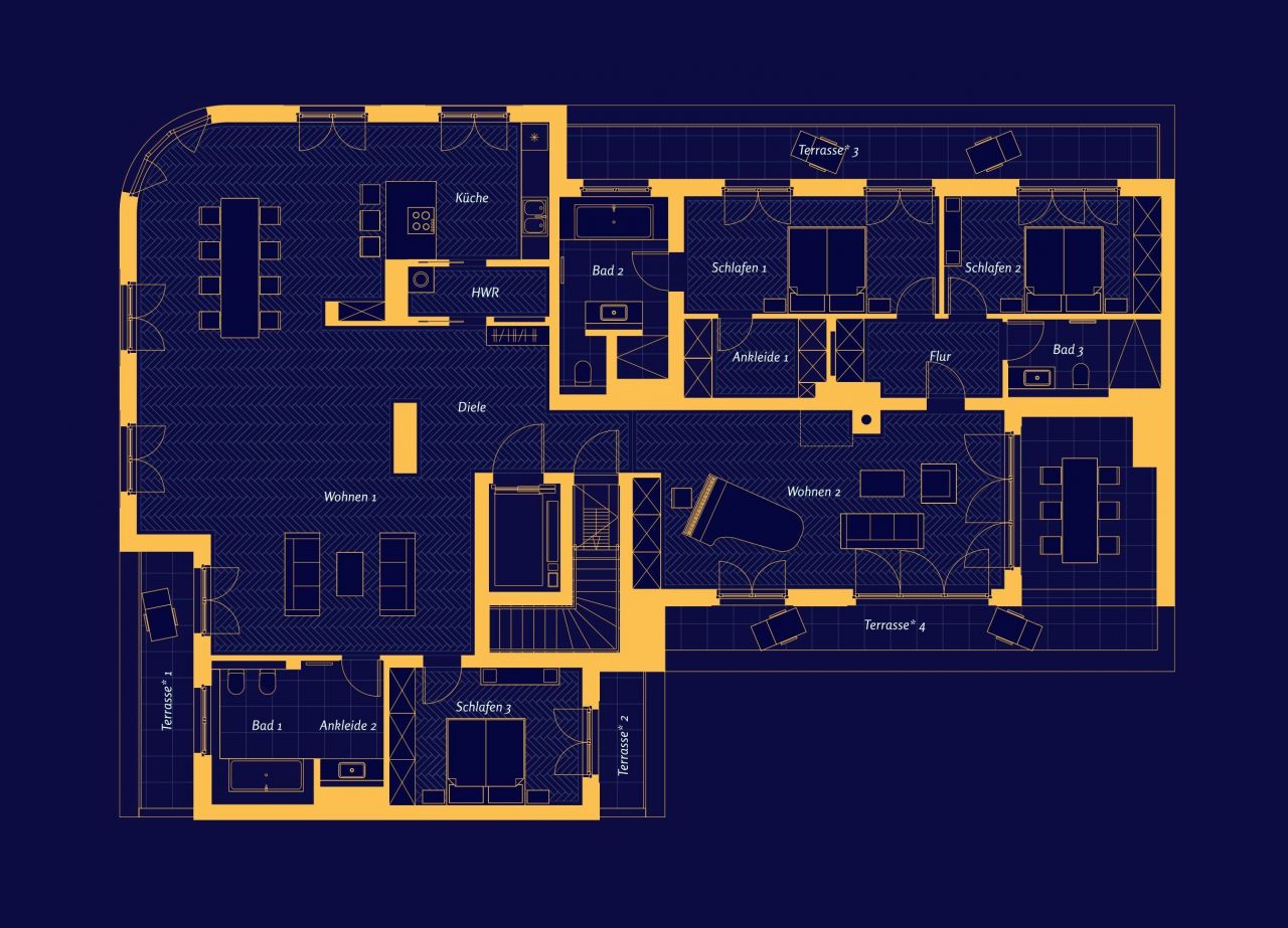 Flat in Berlin, Germany, 252.33 m² - picture 6