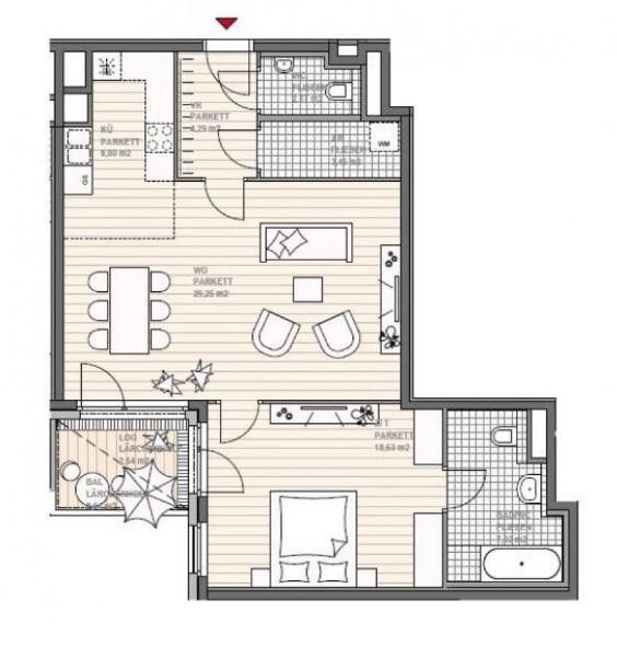 Wohnung in Wien, Österreich, 72.82 m² - Foto 3