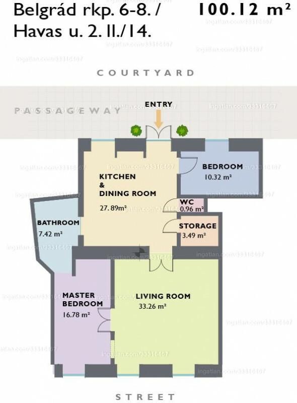 Appartement à Budapest, Hongrie, 100 m² - image 12