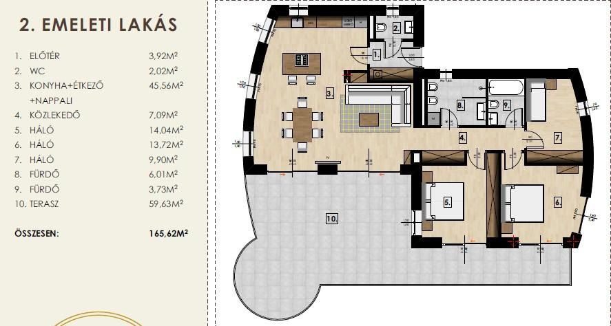 Penthouse in Budapest, Hungary, 130 m² - picture 18