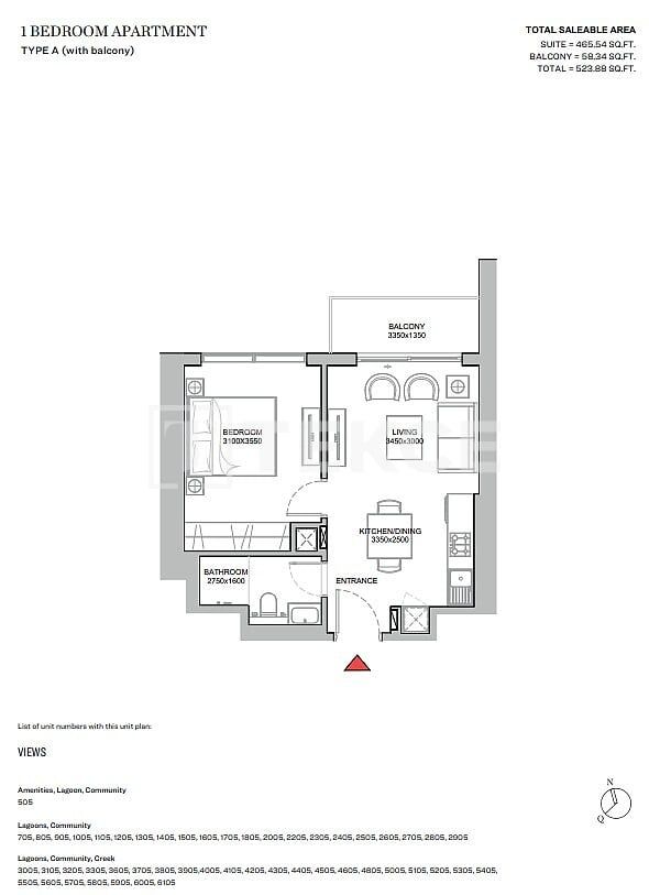 Apartment Meydan, VAE, 63 m² - Foto 10