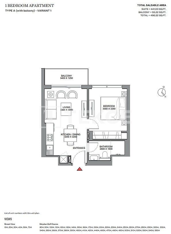 Apartment Meydan, UAE, 72 m² - picture 11