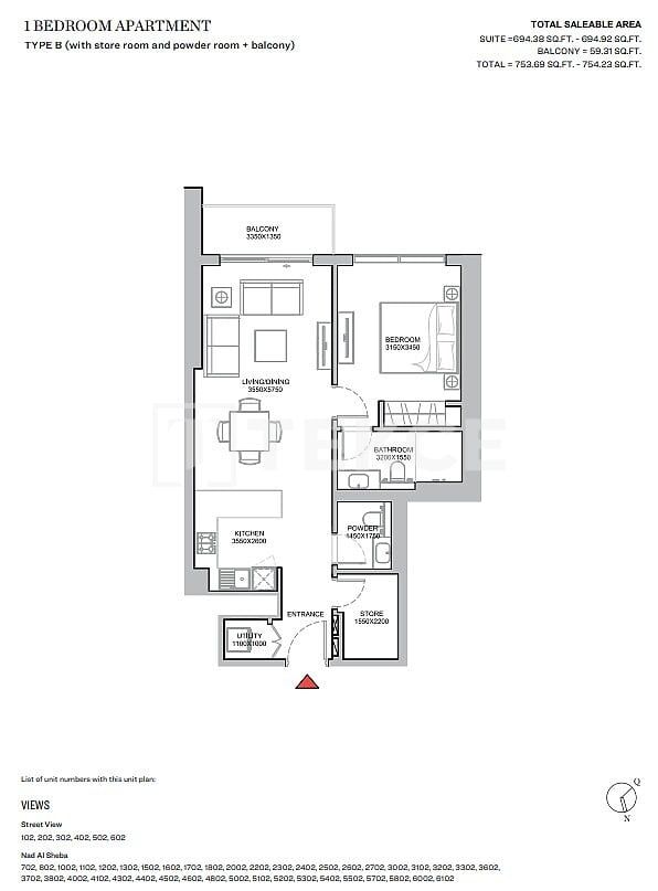 Apartment Meydan, VAE, 63 m² - Foto 11