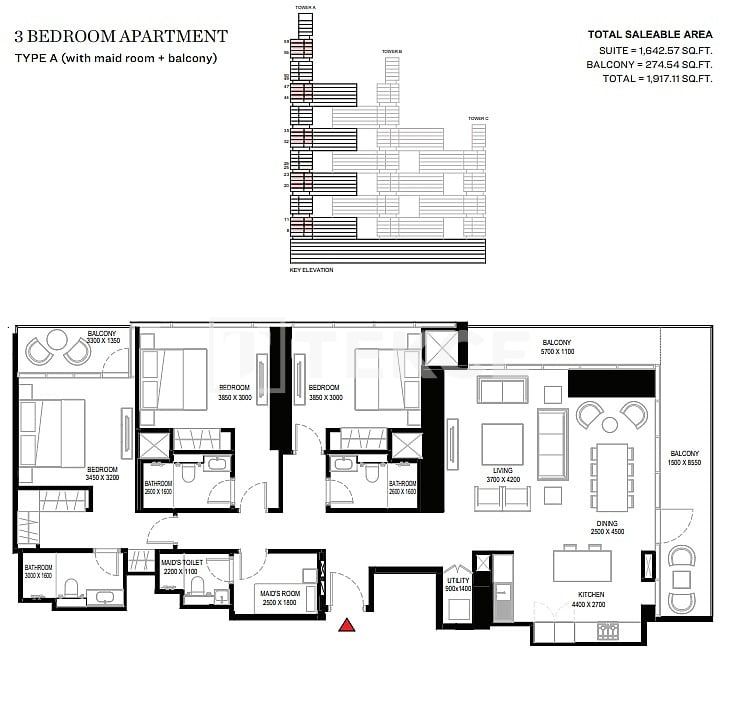 Appartamenti Nad Al Sheba 1, EAU, 66 m² - foto 12